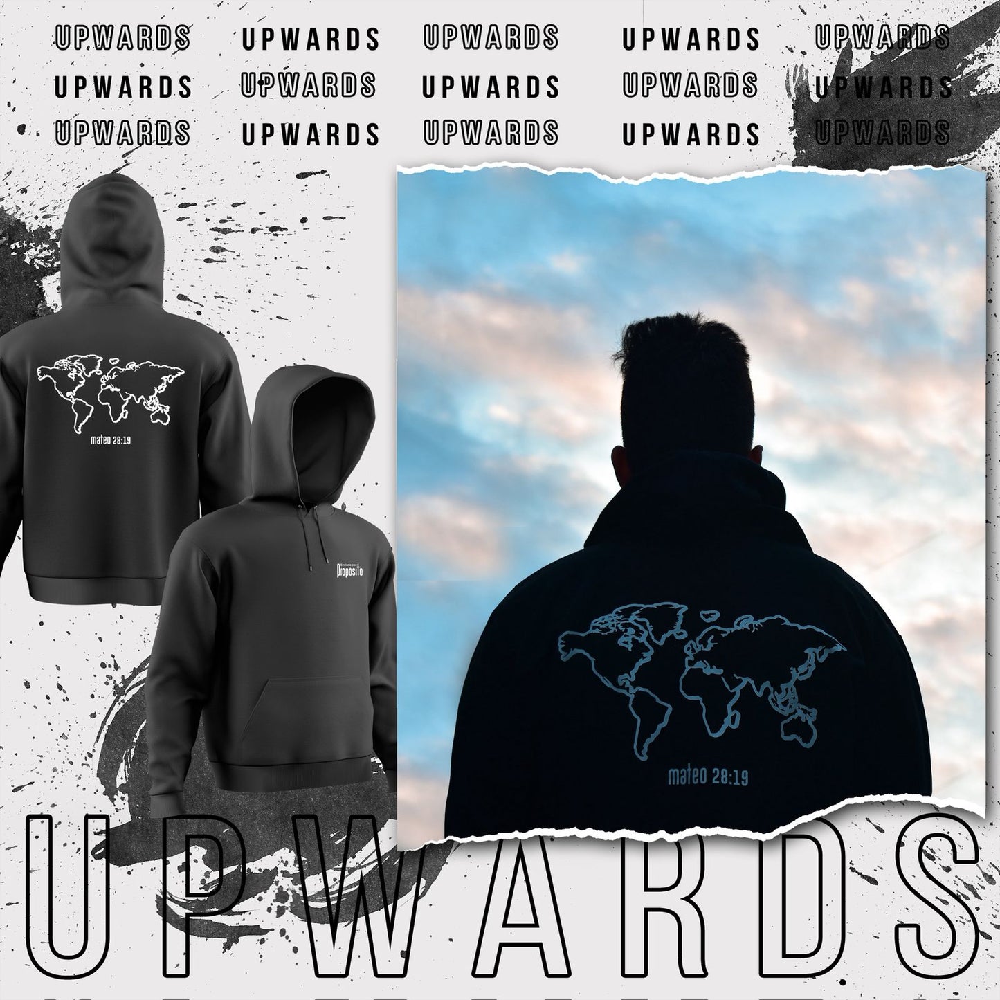 Hoodie "Enviado con propósito"
